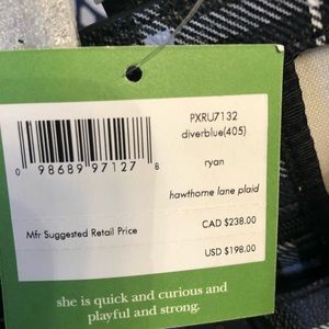 NWT Kate Spade Hawthorne Laid Plaid